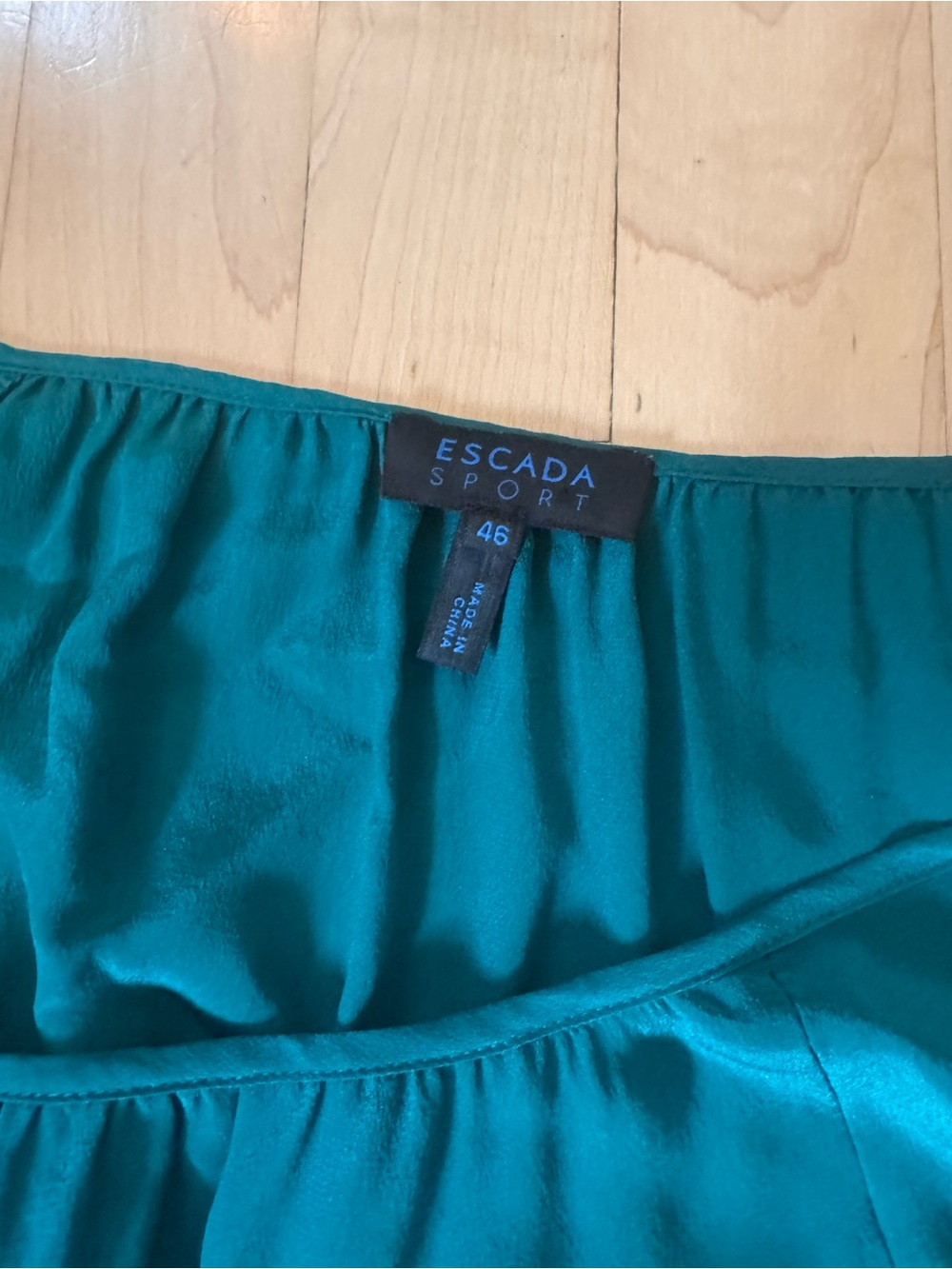 Escada Sport Women's Green Peplum Blouse - Picture 4 of 5